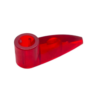 Bionicle 1x3 Tooth with Axle Hole, Part# x346 Part LEGO® Trans-Red