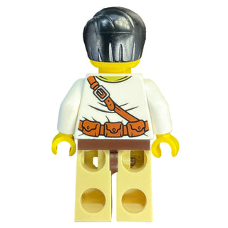 Hero - White Shirt with Olive Green Bandana, dino006 Minifigure LEGO®
