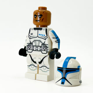 Custom Lieutenant Clone Trooper (Dark Azure, Phase 1) Minifig made using LEGO parts Custom minifigure B3 Customs