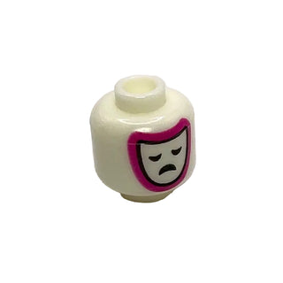 LEGO® Minifigure, Head with Dual Sided Theater Masks Pattern, Part# 3626pb2824
