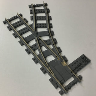 LEGO® 9v Train Track, Switch Point Right, Dark Bluish Gray Part LEGO®   
