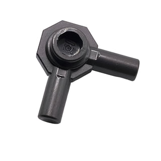 Minifigure, Weapon with Stud and 2 Bars at 90 Degrees, Part# 50018d Part LEGO® Pearl Dark Gray