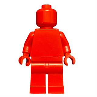 Plain Red Torso, Red Legs, Red Head (Monochrome) (LEGO VIP Letter I), gen091 Minifigure LEGO®