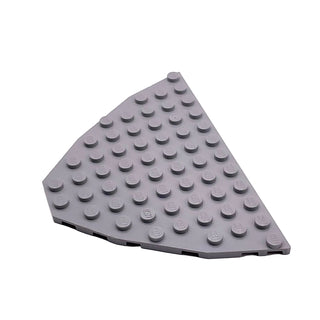 Wedge, Plate 8 x 12 (Boat Bow Plate), Part# 47405 Part LEGO® Light Bluish Gray