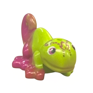 Chameleon, Friends Style with Marbled Magenta, (Elves Hidee), 15678pb03 - LEGO® Elves Animal Minifigure LEGO®