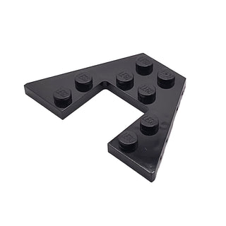 Wedge, Plate 4 x 6, Part# 47407 Part LEGO® Black