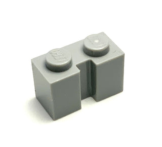 Brick, Modified 1x2 with Channel, Part# 4216 Part LEGO® Light Bluish Gray  