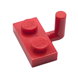 Plate, Modified 1x2 with Bar Arm Up (Horizontal Arm 5mm), Part# 4623b Part LEGO® Red