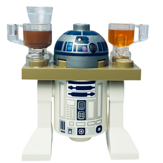 R2-D2, Dark Tan Serving Tray, sw1385 Minifigure LEGO® Like New