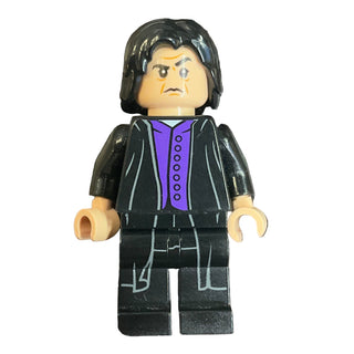 Professor Severus Snape - Dark Purple Shirt, Black Robes, Printed Legs, Shirt Tail, hp134a