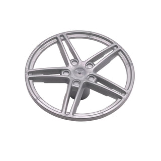 Wheel Cover 5 Spoke without Center Stud - 35 mm D., Part# 54086 Part LEGO® Pearl Light Gray