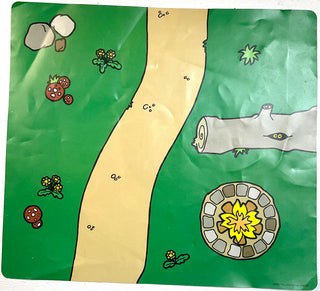 Plastic Playmat with Path and Pond / Path and Firepit Pattern, Part# multipls13
