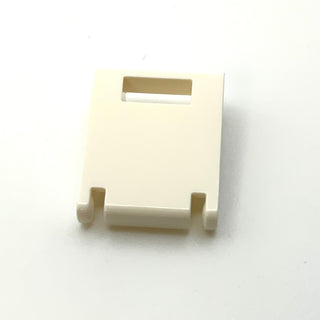 Container, Box 2x2x2 Door with Slot, Part# 4346 Part LEGO® White  