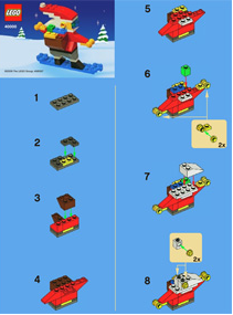 40000-Santa Claus in the Snow - INSTRUCTIONS ONLY Instructions LEGO® Slightly Used Book 3