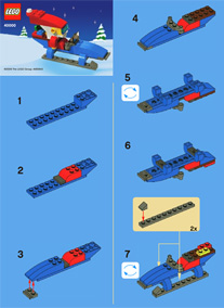 40000-Santa Claus in the Snow - INSTRUCTIONS ONLY Instructions LEGO® Slightly Used Book 1