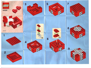 40029-Heart 2012 polybag - INSTRUCTIONS ONLY Instructions LEGO®