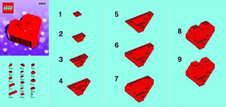 40051-Valentine's Day Heart Box polybag - INSTRUCTIONS ONLY Instructions LEGO®