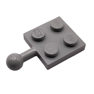Plate, Modified 2x2 with Tow Ball, Part# 3729 Part LEGO® Light Gray