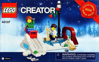 40107-Winter Skating Scene - Limited Edition 2014 Holiday Set (2 of 2) - INSTRUCTIONS ONLY Instructions LEGO®