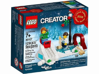 40107 - Winter Skating Scene - Limited Edition 2014 Holiday Set (2 of 2) - EMPTY BOX ONLY Empty Box LEGO®