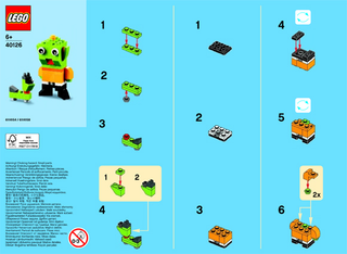 40126-Monthly Mini Model Build Set - 2015 01 January, Alien polybag - INSTRUCTIONS ONLY Instructions LEGO®