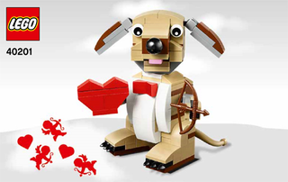 40201-Valentine's Cupid Dog - INSTRUCTIONS ONLY Instructions LEGO®