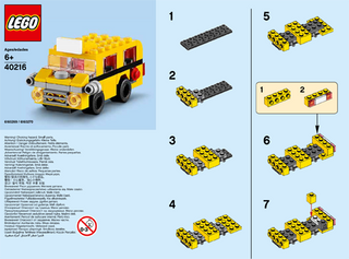 40216-Monthly Mini Model Build Set - 2016 09 September, School Bus polybag - INSTRUCTIONS ONLY Instructions LEGO®