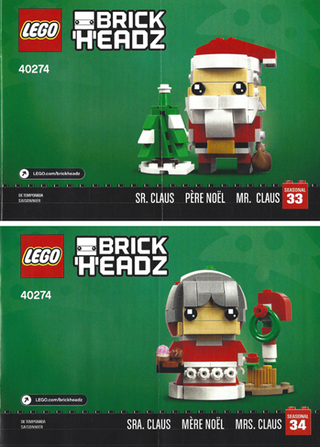 40274-Mr. Claus & Mrs. Claus - INSTRUCTIONS ONLY Instructions LEGO®