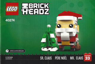 40274-Mr. Claus & Mrs. Claus - INSTRUCTIONS ONLY Instructions LEGO® Slightly Used Book 1