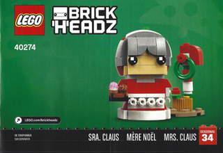 40274-Mr. Claus & Mrs. Claus - INSTRUCTIONS ONLY Instructions LEGO® Slightly Used Book 2