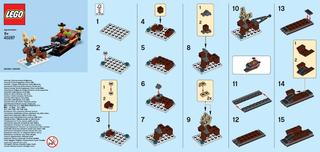 40287- Monthly Mini Model Build Set - 2018 12 December, Sleigh polybag - INSTRUCTIONS ONLY Instructions LEGO®