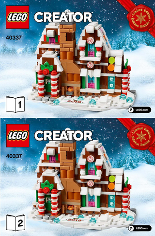 40337-Mini Gingerbread House - INSTRUCTIONS ONLY Instructions LEGO®