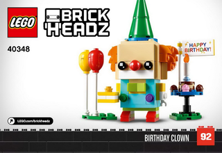 40348-Birthday Clown - INSTRUCTIONS ONLY Instructions LEGO®