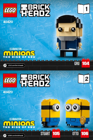 40420-Gru, Stuart & Otto - INSTRUCTIONS ONLY Instructions LEGO®