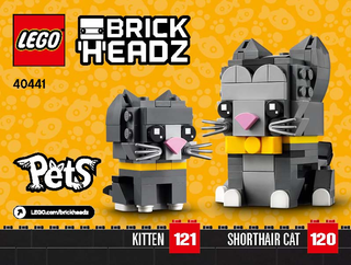 40441-Shorthair Cat & Kitten - INSTRUCTIONS ONLY Instructions LEGO®