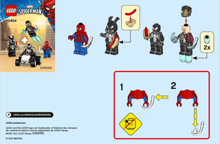 40454-Spider - Man vs. Venom and Iron Venom blister pack - INSTRUCTIONS ONLY Instructions LEGO®