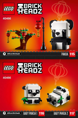 40466 - Chinese New Year Pandas - INSTRUCTIONS ONLY Instructions LEGO®