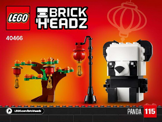 40466 - Chinese New Year Pandas - INSTRUCTIONS ONLY Instructions LEGO® Slightly Used Book 1
