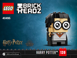 40495-Harry, Hermione, Ron & Hagrid - INSTRUCTIONS ONLY Instructions LEGO® Slightly Used Book 1