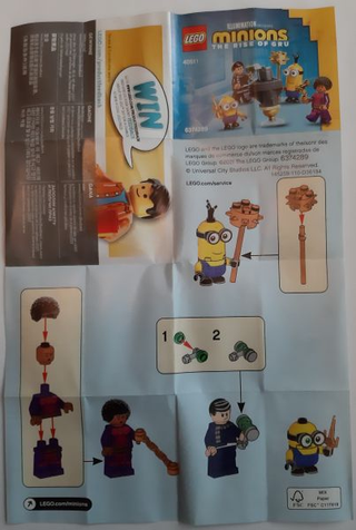 40511-Minions Kung Fu Training blister pack - INSTRUCTIONS ONLY Instructions LEGO®