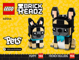 40544-French Bulldog - INSTRUCTIONS ONLY Instructions LEGO®