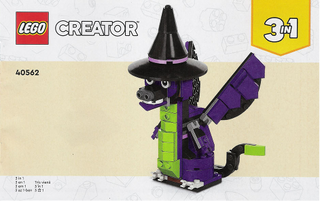 40562-Mystic Witch - INSTRUCTIONS ONLY Instructions LEGO® Slightly Used Book 3