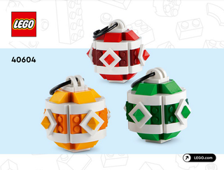 40604-Christmas Decor Set - INSTRUCTIONS ONLY Instructions LEGO®
