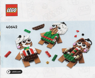 40642-Gingerbread Ornaments - INSTRUCTIONS ONLY Instructions LEGO®