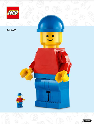 40649-Up - Scaled LEGO Minifigure - INSTRUCTIONS ONLY Instructions LEGO®