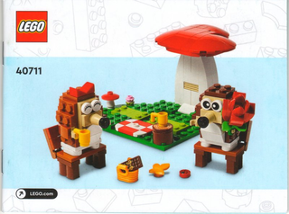 40711-Hedgehog Picnic Date - INSTRUCTIONS ONLY Instructions LEGO®