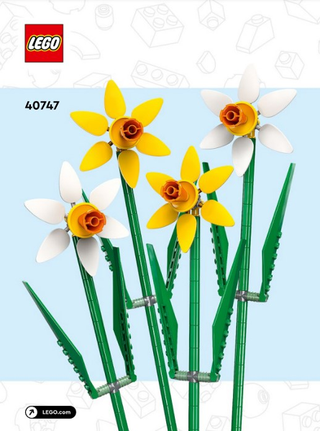 40747-Daffodils - INSTRUCTIONS ONLY Instructions LEGO®