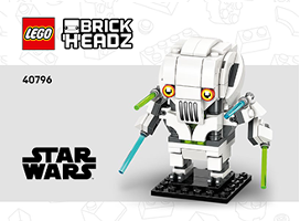 40796 - Revenge of the Sith Heroes & Villains - INSTRUCTIONS ONLY Instructions LEGO® Slightly Used Book 4