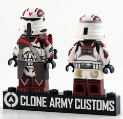 Airborne Rocket Trooper (Dark Red)- CAC Custom minifigure Clone Army Customs   