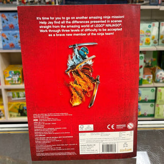 Spot the Difference Way of the Ninja (Softcover) (Includes Jay Minifigure, njo0348) - LEGO® NINJAGO Activity Book